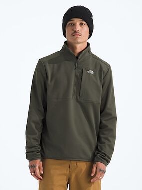 NWT North Face™ Forrest Green Mens Medium Fleece Zip Up Closure